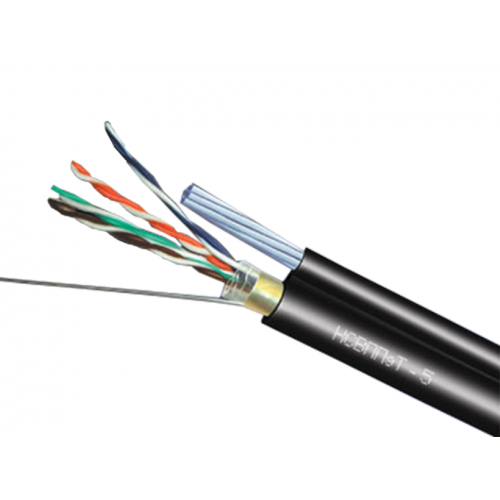 Интернет кабель КСВППэт-5e с тросом  Андижанкабель