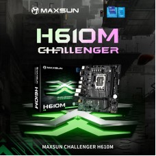 MaxSun Challenger H610M-R, LGA1700 H610, 2xDDR4 3xSATA 1xM.2 HDMI+VGA mATX